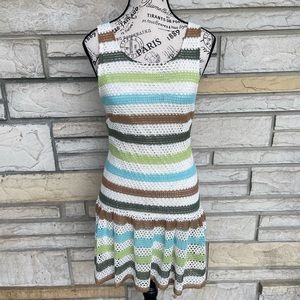 Crochet Striped Dress